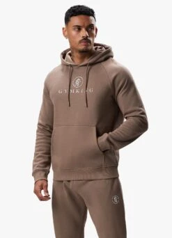Gym King Pro Logo Fleece Tracksuit - Dark Taupe -Gym King Store PROLOGOHOOD JOGGER DARKTAUPEHDE A2C32TSB A2C38 435 e354d54a 2dc9 45a9 9fbd 853da1eb2857