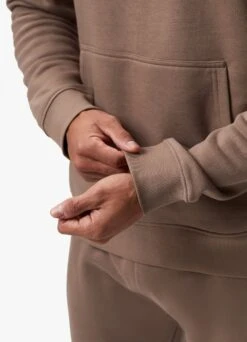 Gym King Pro Logo Fleece Hood - Dark Taupe -Gym King Store PROLOGOHOOD JOGGER DARKTAUPEHDE A2C32TSB A2C38 442