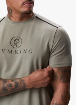 Gym King Pro Logo Tee V2 - Khaki -Gym King Store PROLOGOTEE SHORT KHAKISST A2CI6SHR A2CI8123