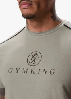 Gym King Pro Logo Tee V2 - Khaki -Gym King Store PROLOGOTEE SHORT KHAKISST A2CI6SHR A2CI8124