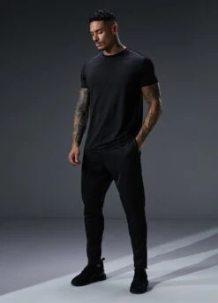 Gym King Alpha Poly Tee - Black -Gym King Store Q124MENSECOMALPHA EST2520copy 1