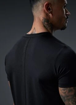 Gym King Alpha Poly Tee - Black -Gym King Store Q124MENSECOMALPHA EST2535copy