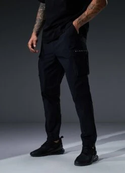 Gym King Rebellion Cargo Jogger - Black -Gym King Store Q124MENSECOMALPHA EST2564copy2