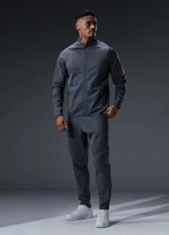 Gym King Alpha Poly Bomber Tracksuit - Graphite