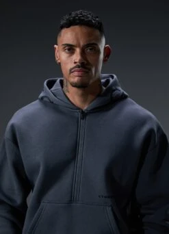 Gym King Alpha 1/2 Zip Hood - Graphite -Gym King Store Q124MENSECOMALPHA EST2680copy