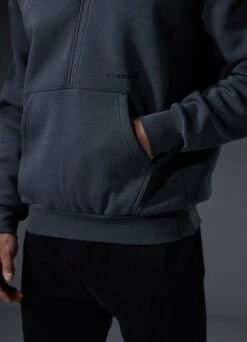 Gym King Alpha 1/2 Zip Hood - Graphite -Gym King Store Q124MENSECOMALPHA EST2682copy