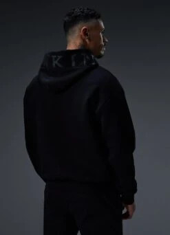 Gym King Alpha 1/2 Zip Hood - Black -Gym King Store Q124MENSECOMALPHA EST2698copy