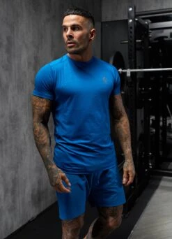 Gym King Debossed 2.0 Tee - Marine Blue -Gym King Store Q124MENSGYMWEAR16669copy2