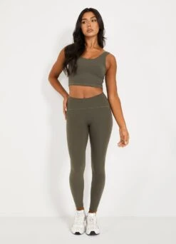 Gym King Peach Luxe Tank - Olive Luxe -Gym King Store Q4LADIESCAMPPEACHLUXE9215