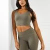 Gym King Peach Luxe Tank - Olive Luxe -Gym King Store Q4LADIESCAMPPEACHLUXE9290 1