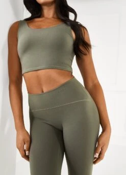 Gym King Peach Luxe Tank - Olive Luxe -Gym King Store Q4LADIESCAMPPEACHLUXE9293