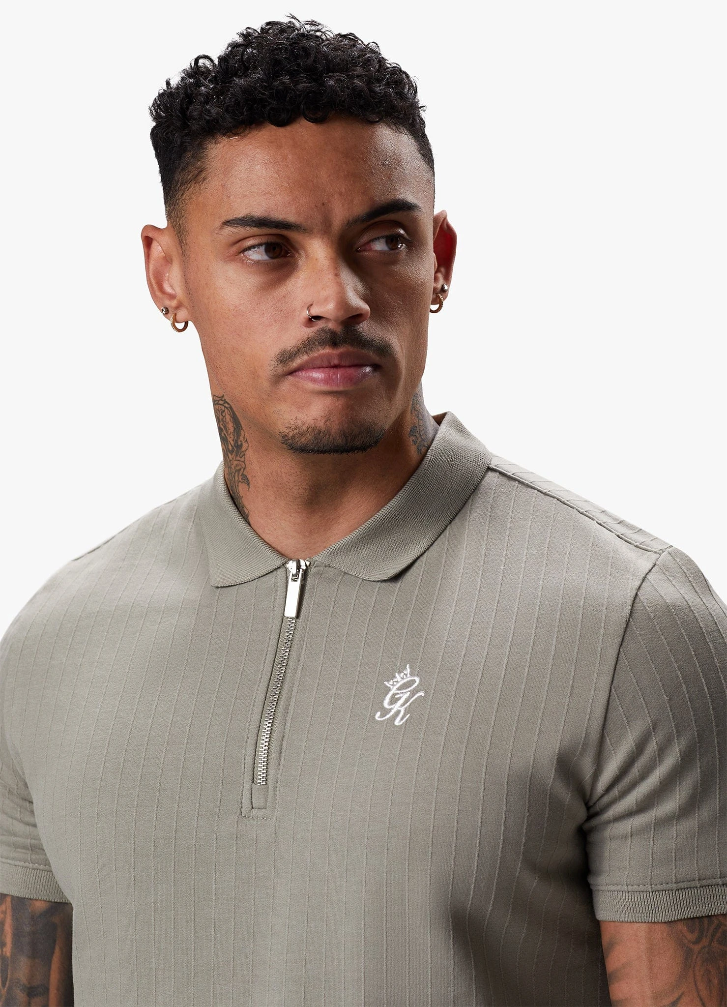 Gym King Riviera Signature Polo - Khaki 10 Gym King Riviera Signature Polo - Khaki - Image 8