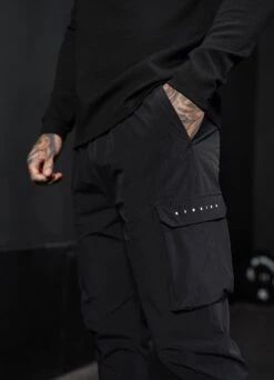 Gym King Rebellion Cargo Jogger - Black -Gym King Store REBELLIONHOOD CARGOJOGGER BLACK 123