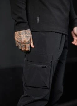 Gym King Rebellion Cargo Jogger - Black -Gym King Store REBELLIONHOOD CARGOJOGGER BLACK 125