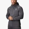 Gym King Reflect Poly FZ Hood - Graphite -Gym King Store REFLECTPOLYFZHOOD JOGGER GRAPHITETST A2BCBTSB A2BCM 182
