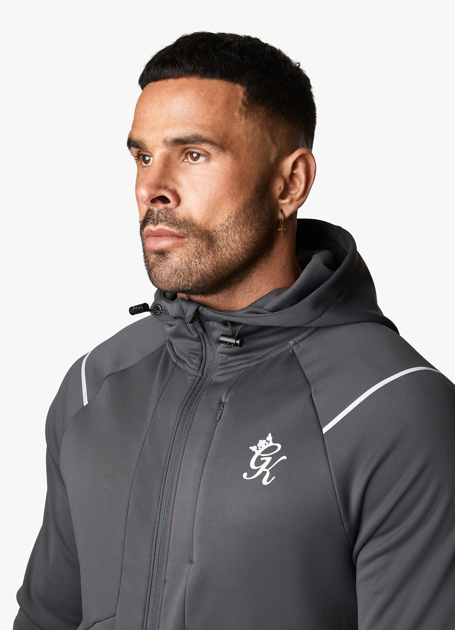 Gym King Reflect Poly FZ Tracksuit - Graphite 6 Gym King Reflect Poly FZ Tracksuit - Graphite - Image 4