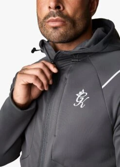 Gym King Reflect Poly FZ Hood - Graphite -Gym King Store REFLECTPOLYFZHOOD JOGGER GRAPHITETST A2BCBTSB A2BCM 185