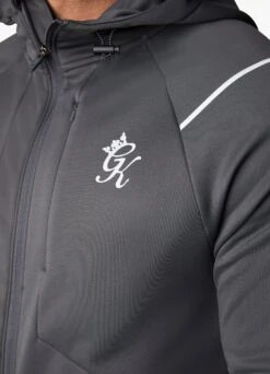 Gym King Reflect Poly FZ Hood - Graphite -Gym King Store REFLECTPOLYFZHOOD JOGGER GRAPHITETST A2BCBTSB A2BCM 186