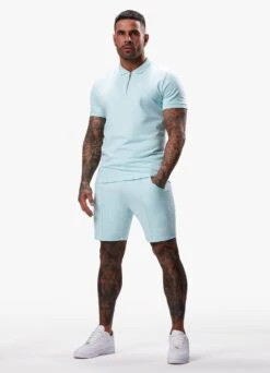Gym King Riviera Signature Polo - Aqua Sky 18 Gym King Riviera Signature Polo - Aqua Sky -Gym King Store RIVIERAPOLO SHORT AQUASKYPOS A2COGSHR A2COK156