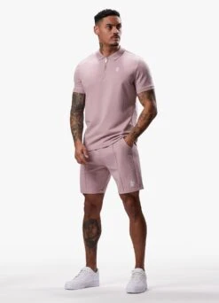 Gym King Riviera Signature Polo - Dusky Pink -Gym King Store RIVIERAPOLO SHORT DUSKYPINKPOS A2COHSHR A2COL145
