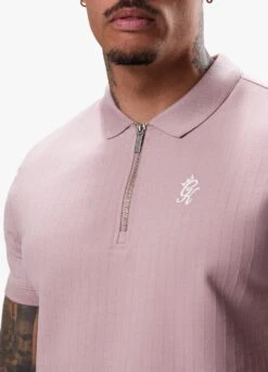 Gym King Riviera Signature Polo - Dusky Pink -Gym King Store RIVIERAPOLO SHORT DUSKYPINKPOS A2COHSHR A2COL150