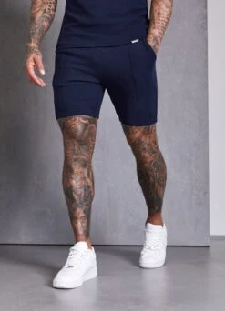Gym King Signature Texture Short - Navy