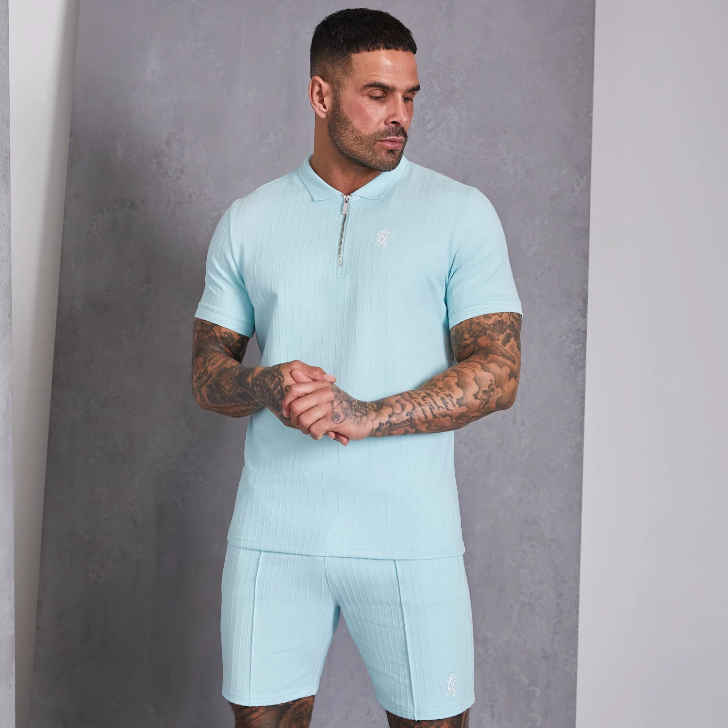 Gym King Riviera Signature Polo - Aqua Sky 4 Gym King Riviera Signature Polo - Aqua Sky - Image 2