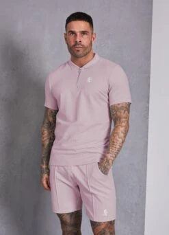 Gym King Riviera Signature Polo - Dusky Pink -Gym King Store SIGNATURECATALOGUE249346