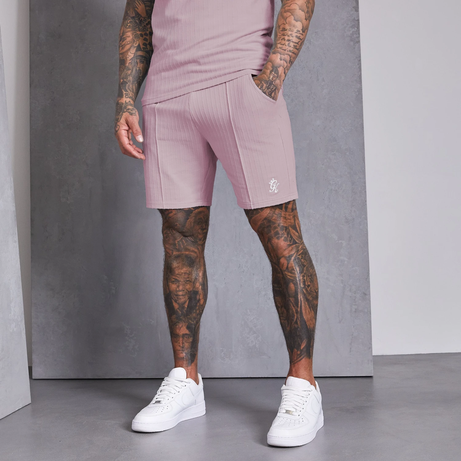 Gym King Riviera Signature Short - Dusky Pink 4 Gym King Riviera Signature Short - Dusky Pink - Image 2