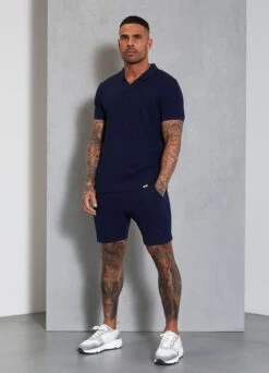 Gym King Signature Texture Short - Navy -Gym King Store SIGNATURETEXTUREPOLO SHORT NAVYPOS A2ANMSHR A2ANR2 404 b910395c 5572 4c06 9503 782630be558f