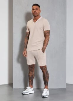 Gym King Signature Texture Short - Stone -Gym King Store SIGNATURETEXTUREPOLO SHORT STONEPOS A2ANKSHR A2ANQ2 410 f6f0f43e 0af8 44fb aae9 f69eee3b7e42