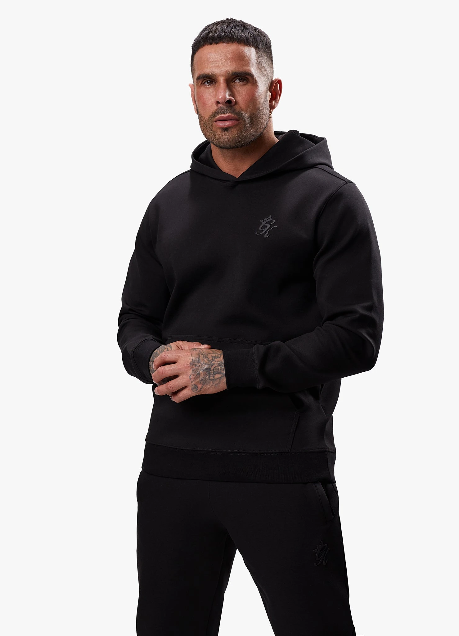Gym King Split Linear Hood - Black 4 Gym King Split Linear Hood - Black - Image 2