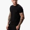 Gym King Split Linear Tee - Black 2 Gym King Split Linear Tee - Black -Gym King Store SPLITLINEARTEE BLACKSST A2CR6 02