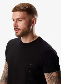 Gym King Split Linear Tee - Black -Gym King Store SPLITLINEARTEE BLACKSST A2CR6 04