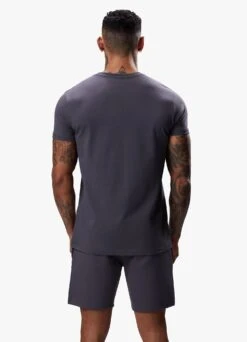 Gym King Split Linear Tee - Graphite -Gym King Store SPLITLINEARTEE SHORT GRAPHITESST A2CR3SHR A2CR728