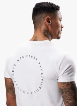 Gym King Arnold Show Success Tee - White -Gym King Store SUCCESSTEE WHITE273