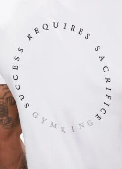 Gym King Arnold Show Success Tee - White -Gym King Store SUCCESSTEE WHITE274