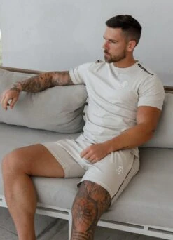 Gym King Taped Jersey Tee - Light Stone -Gym King Store TAPE STONE JERSEY aacb43f7 cf4b 4cdb b5a9 63b97013f4c4