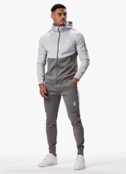 Gym King Taped Core Plus Tracksuit - Silver Grey/Steel