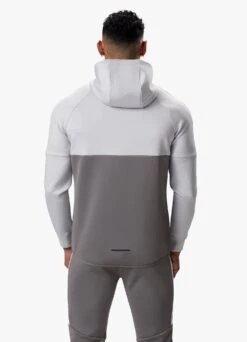 Gym King Taped Core Plus FZ Hood - Silver Grey/Steel -Gym King Store TAPEDCOREPLUSFZHOOD JOGGER SILVERGREYSTEELHDE B2CVPTSB B2CVU 111