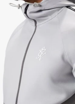 Gym King Taped Core Plus FZ Hood - Silver Grey/Steel -Gym King Store TAPEDCOREPLUSFZHOOD JOGGER SILVERGREYSTEELHDE B2CVPTSB B2CVU 115