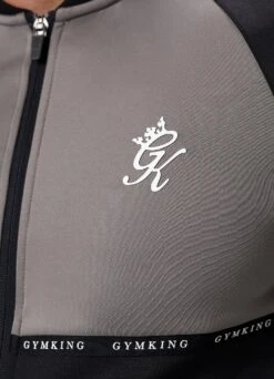 Gym King Taped Core Plus Jacket - Black/Steel -Gym King Store TAPEDCOREPLUSJACKET BLACKSTEELCJK B2CW0 71