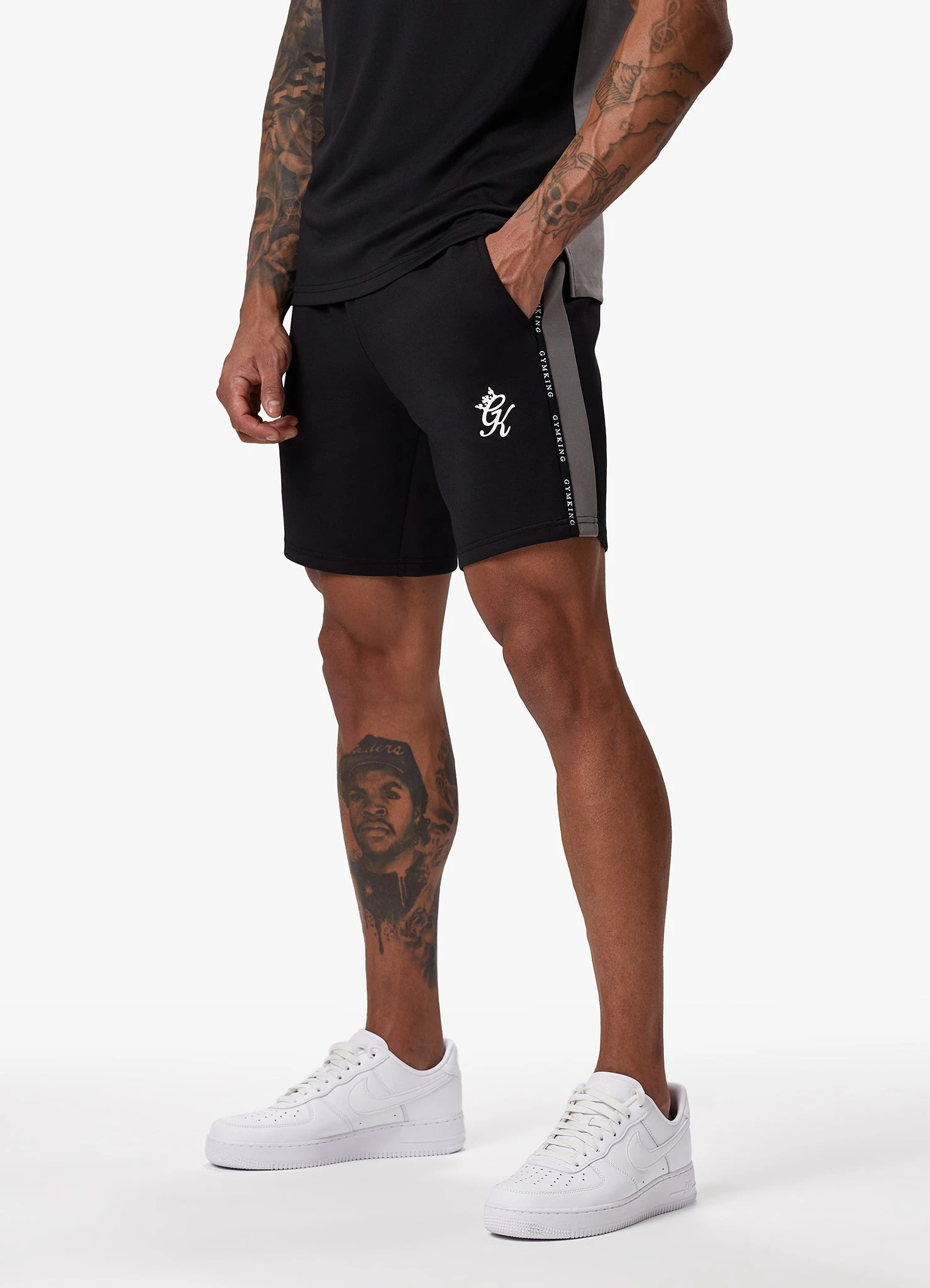 Gym King Taped Core Plus Short - Black 6 Gym King Taped Core Plus Short - Black - Image 4