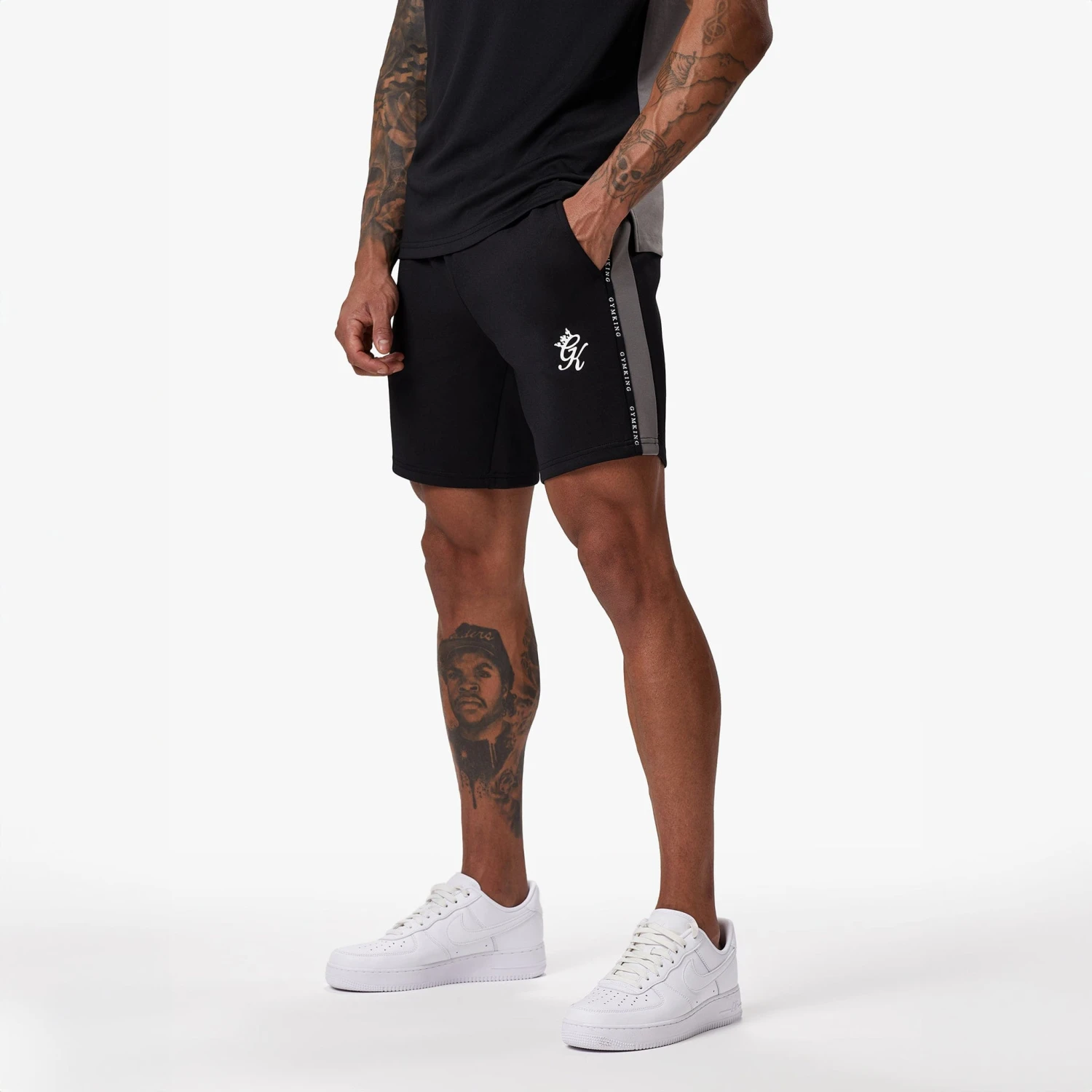 Gym King Taped Core Plus Short - Black 4 Gym King Taped Core Plus Short - Black - Image 2