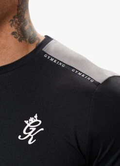 Gym King Taped Core Plus Tee - Black -Gym King Store TAPEDCOREPLUSTEE SHORT BLACKSST B2CW3SHR B2CW8 21