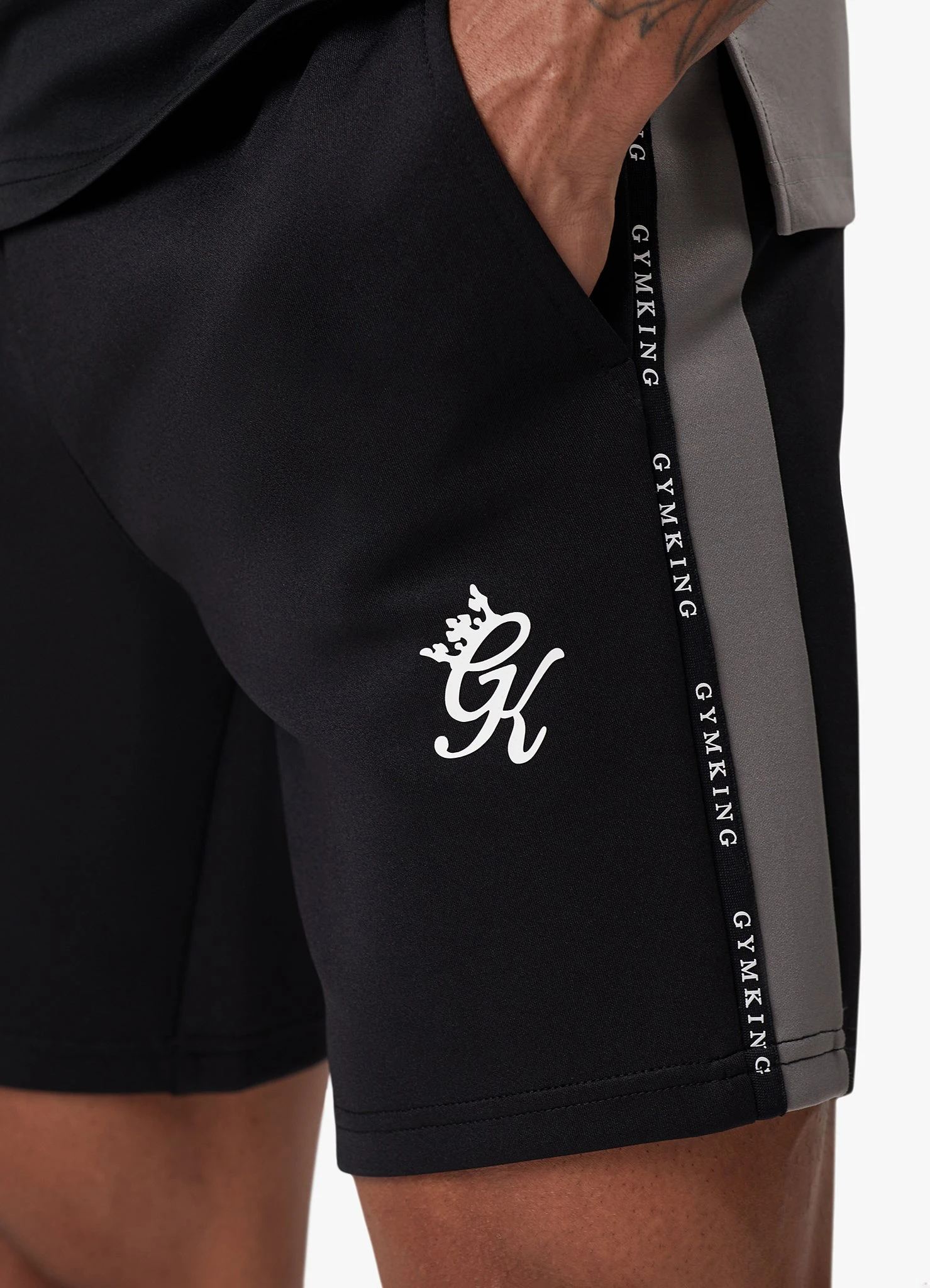 Gym King Taped Core Plus Short - Black 12 Gym King Taped Core Plus Short - Black - Image 10