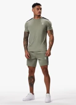 Gym King Taped Core Plus Tee - Soft Khaki -Gym King Store TAPEDCOREPLUSTEE SHORT SOFTKHAKISST B2CW5SHR B2CW9 44
