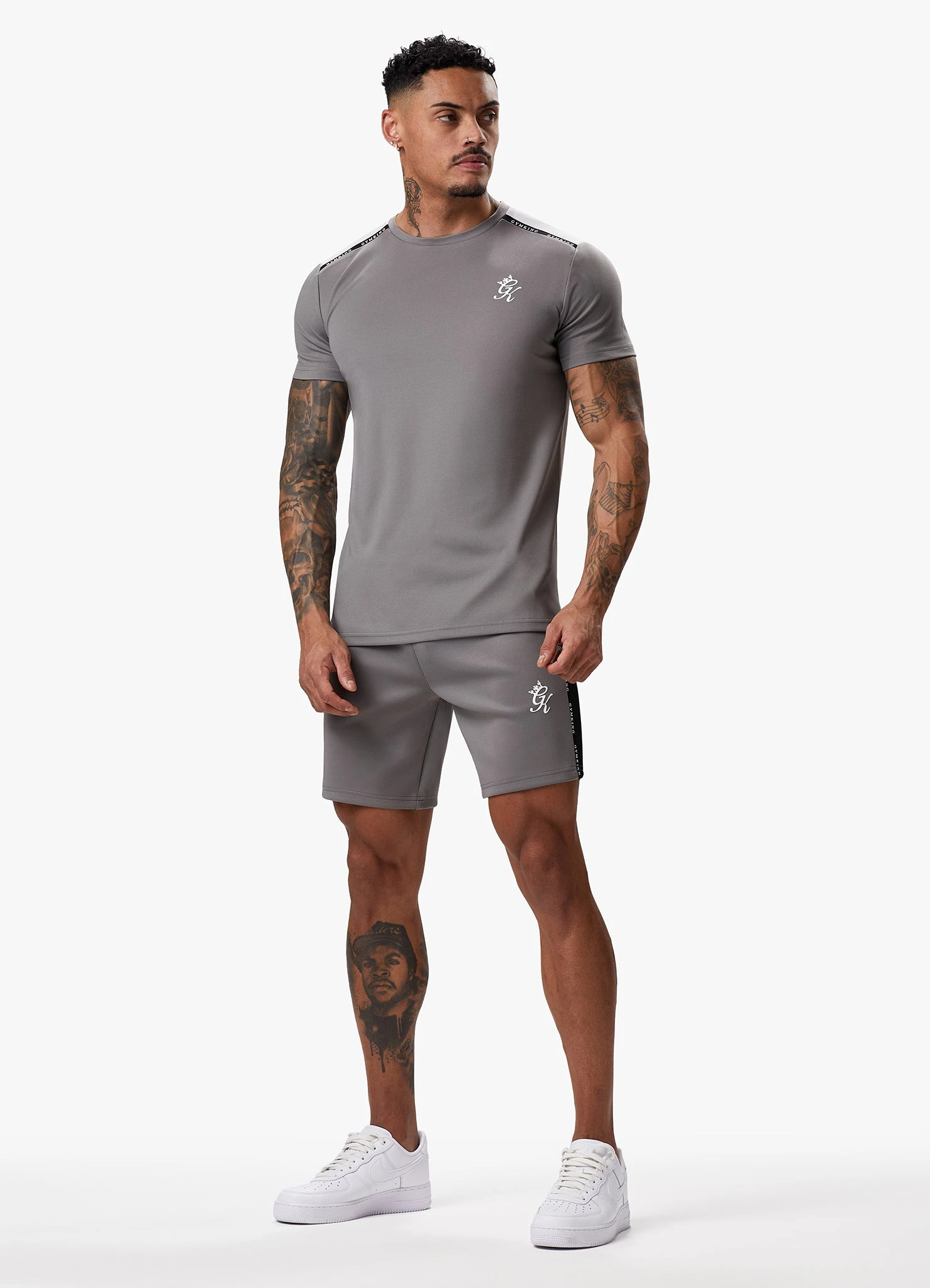 Gym King Taped Core Plus Short - Steel 8 Gym King Taped Core Plus Short - Steel - Image 6