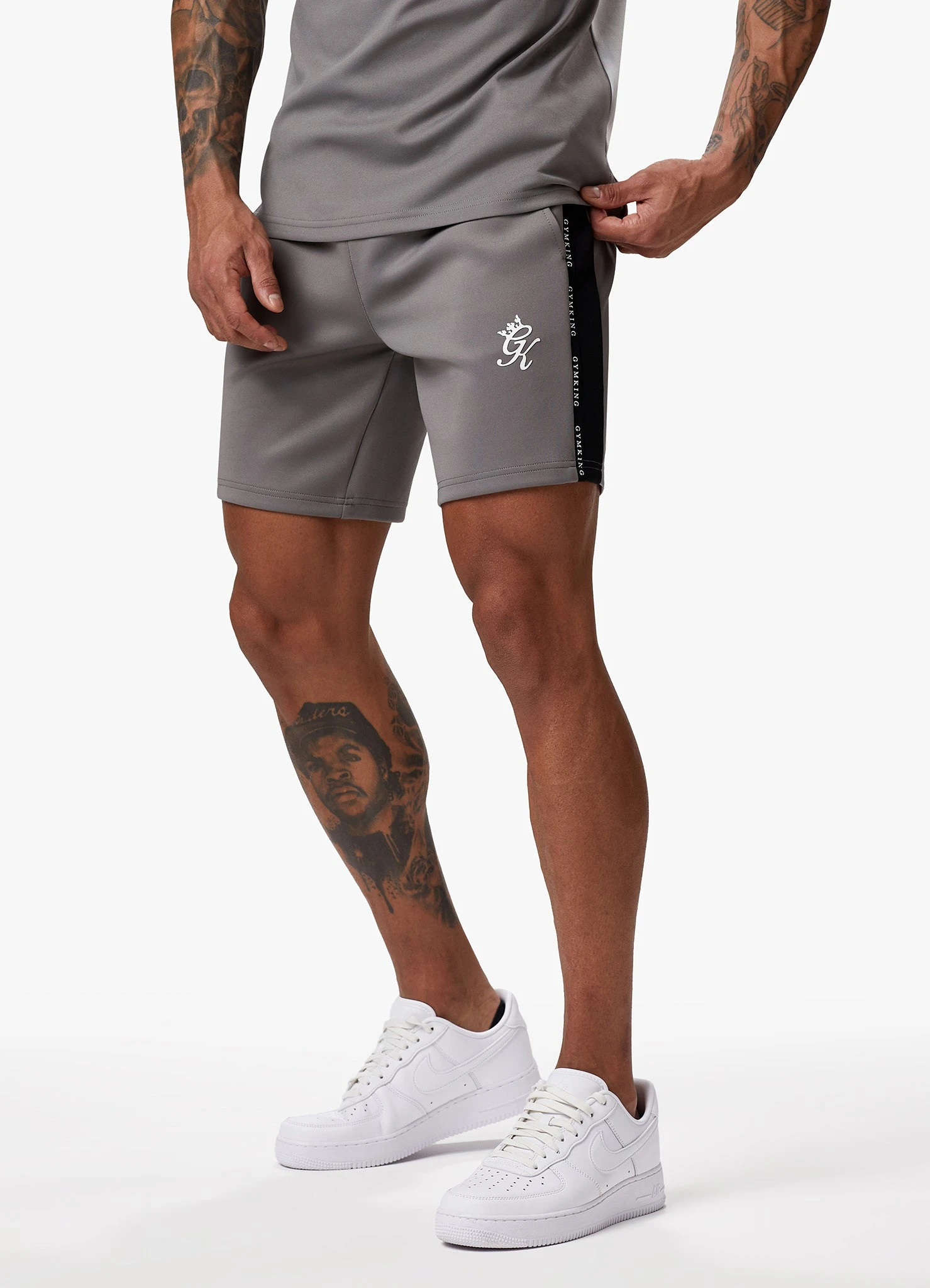 Gym King Taped Core Plus Short - Steel 6 Gym King Taped Core Plus Short - Steel - Image 4