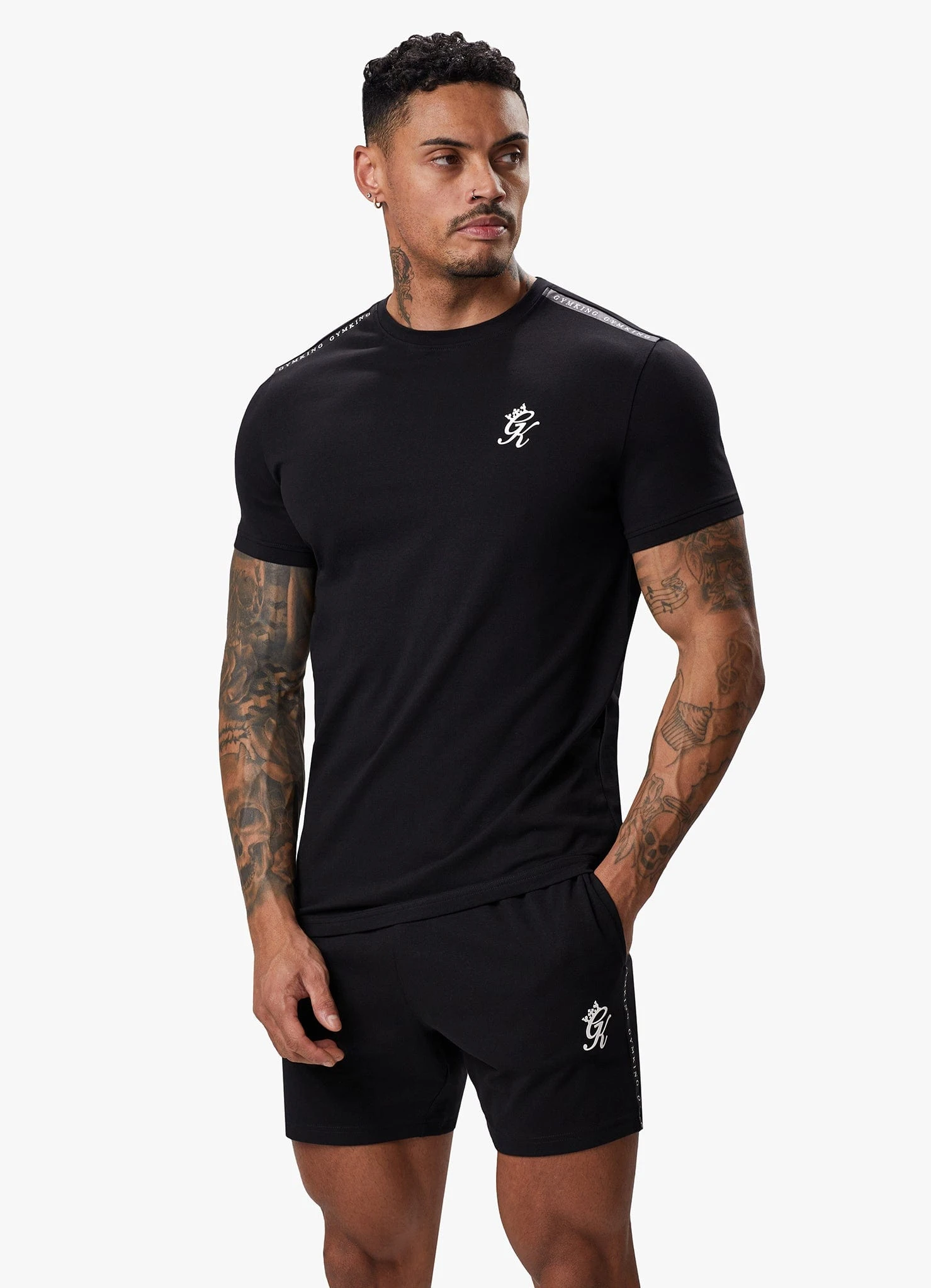 Gym King Taped Jersey Tee - Black 6 Gym King Taped Jersey Tee - Black - Image 4